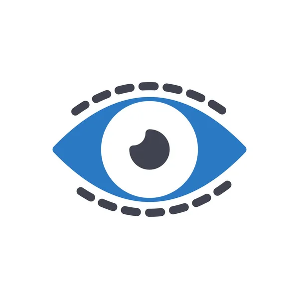 Eye Vector Illustration Transparent Background Premium Quality Symbols Glyphs Icon — Stock Vector