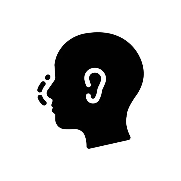 Nose Vector Illustration Transparent Background Premium Quality Symbols Glyphs Icon — Stock Vector