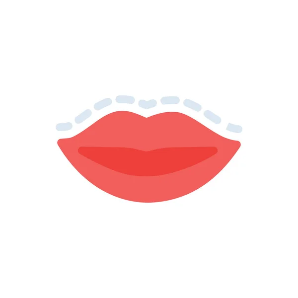 Lip Vector Illustration Transparent Background Premium Quality Symbols Stroke Icon — Archivo Imágenes Vectoriales