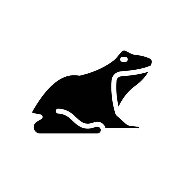 Frog Vector Illustration Transparent Background Premium Quality Symbols Glyphs Icon — Stock vektor