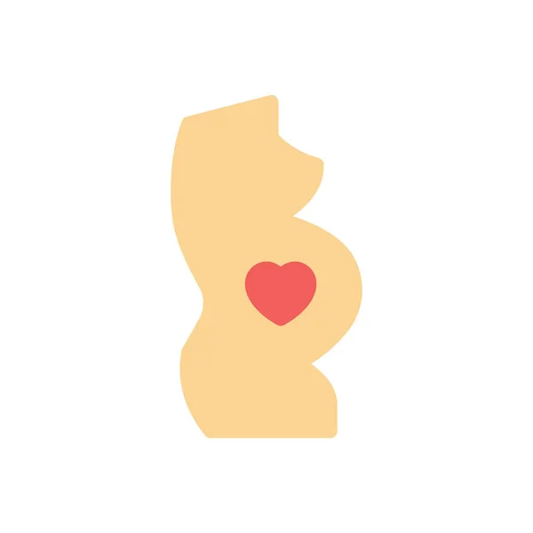 Pregnancy Vector Illustration Transparent Background Premium Quality Symbols Stroke Icon —  Vetores de Stock