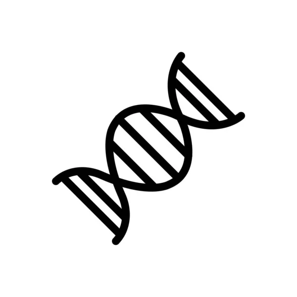 透明背景下的Dna矢量图解 高级质量符号 概念和图形设计的细线图标 — 图库矢量图片