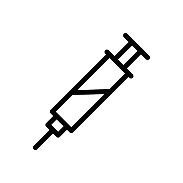 透明背景下的注射矢量插图 优质符号 概念和平面设计用的细线图标 — 图库矢量图片