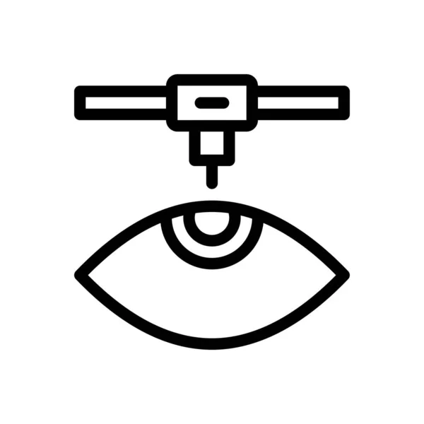 그라운드에 Eye Vector Premium Quality Symbols Thin Line Icon Concept — 스톡 벡터