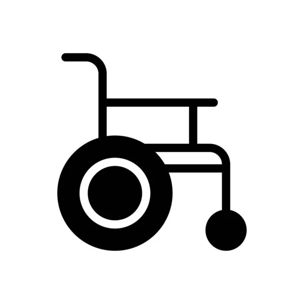 Wheelchair Vector Illustration Transparent Background Premium Quality Symbols Glyphs Icon — Stock vektor