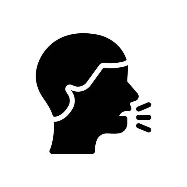 Cough Vector Illustration Transparent Background Premium Quality Symbols Glyphs Icon — Image vectorielle