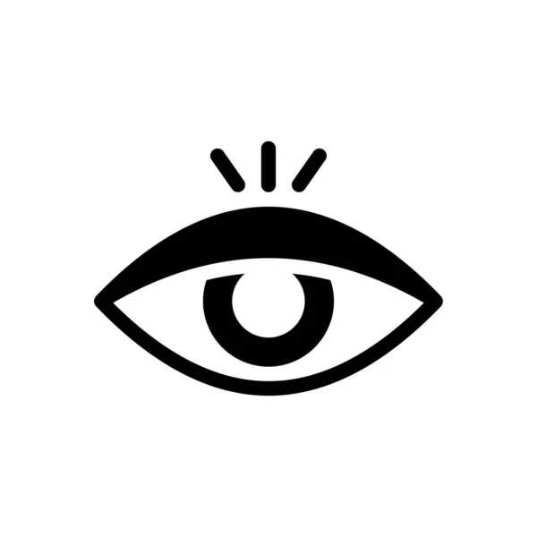 Eye Vector Illustration Transparent Background Premium Quality Symbols Glyphs Icon — Stock Vector