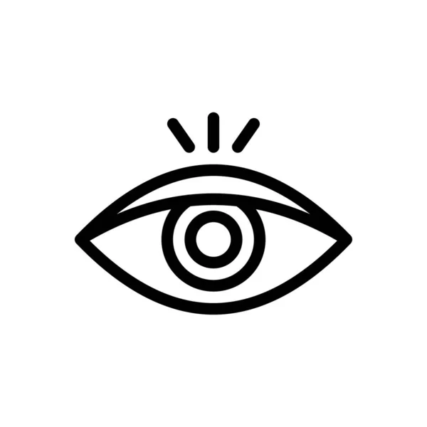 Augenvektorillustration Auf Transparentem Hintergrund Symbole Premium Qualität Thin Line Symbol — Stockvektor