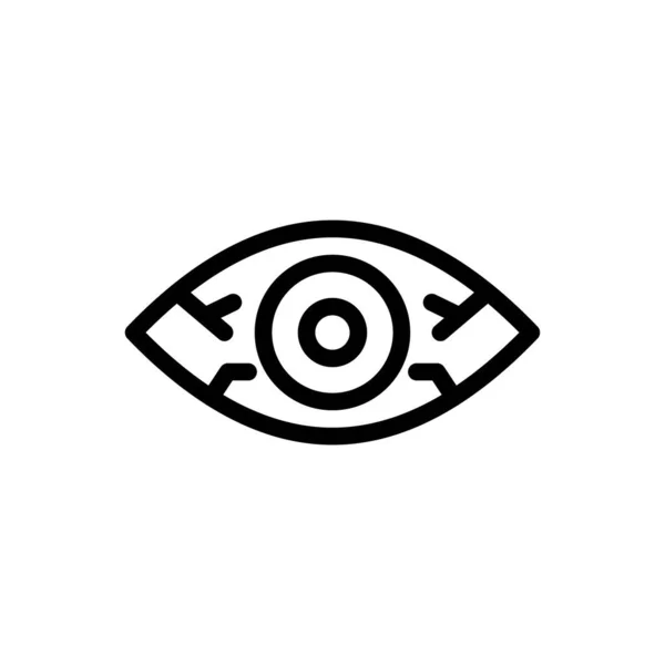 Иллюстрация Вектора Глаз Прозрачном Фоне Символы Высокого Качества — стоковый вектор