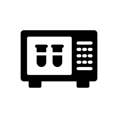 Şeffaf bir arkaplan üzerinde mikrodalga vektör çizimi. Konsept ve grafik tasarım için özel kalite semboller..