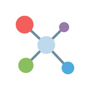 Saydam bir arkaplan üzerinde molekül vektör çizimi. Konsept ve grafik tasarımı için prim kalite simgeleri.. 