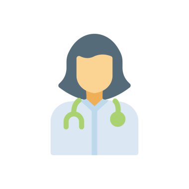 Şeffaf bir arkaplan üzerinde doktor vektör çizimi. Konsept ve grafik tasarımı için kaliteli semboller..