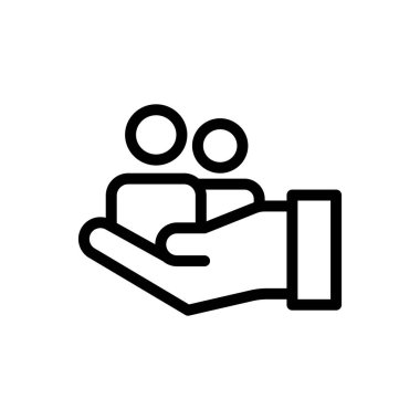 Saydam bir arkaplan üzerinde hastaların vektör çizimi. Konsept ve grafik tasarımı için ince çizgi simgesi.. 