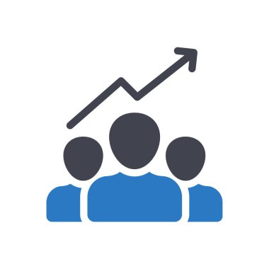 Şeffaf bir arkaplan üzerinde büyüme vektörü çizimi. Konsept ve grafik tasarım için mükemmel kalite sembolleri..