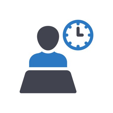 Şeffaf bir arkaplan üzerindeki zaman vektör illüstrasyonu. Konsept ve grafik tasarım için mükemmel kalite sembolleri..