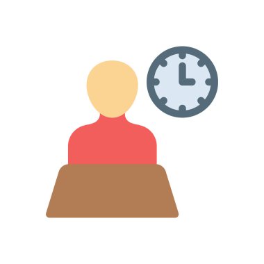 Şeffaf bir arkaplanda zaman vektör çizimi. Konsept ve grafik tasarım için kaliteli simgeler..