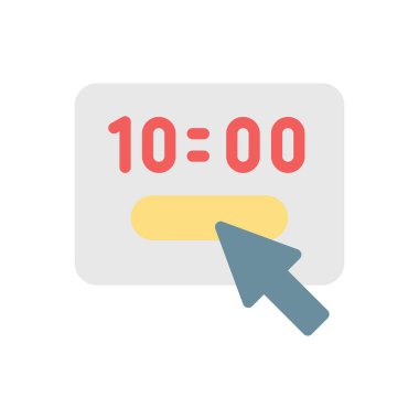 Şeffaf bir arkaplanda zaman vektör çizimi. Konsept ve grafik tasarım için kaliteli simgeler..