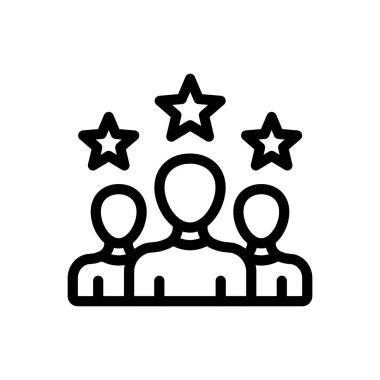 Şeffaf bir arkaplan üzerinde yıldız vektör çizimi. Premium kalite semboller. Konsept ve grafik tasarım için ince çizgi simgesi.