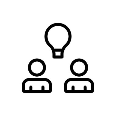 Şeffaf bir arkaplan üzerinde fikirler vektör illüstrasyonu.Premium kalite sembolleri. Konsept ve grafik tasarım için ince çizgi simgesi.