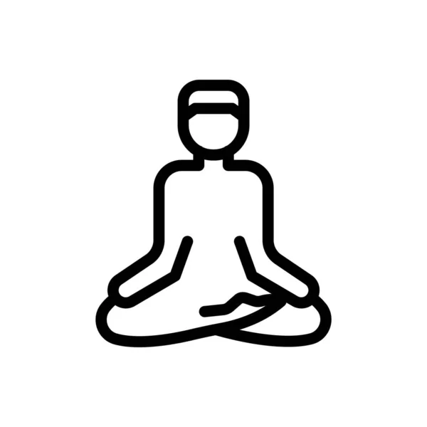 Illustration Vectorielle Yoga Sur Fond Transparent Symboles Qualité Premium Icône — Image vectorielle