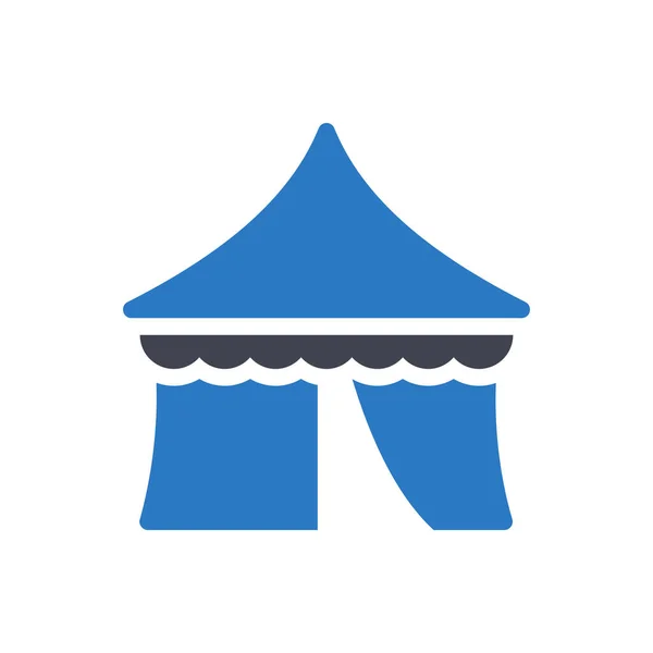 Illustration Vectorielle Tente Sur Fond Transparent Symboles Qualité Premium Icône — Image vectorielle