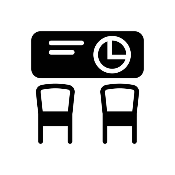 Pertemuan Gambar Vektor Background Premium Simbol Kualitas Glyphs Untuk Konsep - Stok Vektor