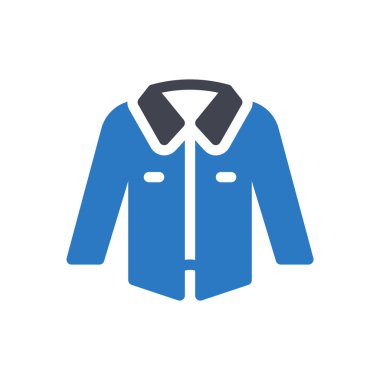 Şeffaf bir arkaplan üzerinde ceket vektör çizimi. Konsept ve grafik tasarım simgeleri için kaliteli semboller..