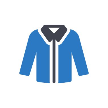 Şeffaf bir arkaplan üzerinde ceket vektör çizimi. Konsept ve grafik tasarım simgeleri için kaliteli semboller..