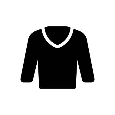 Saydam bir arkaplan üzerinde gömlek vektör illüstrasyonu. Konsept ve grafik tasarım için kaliteli semboller..