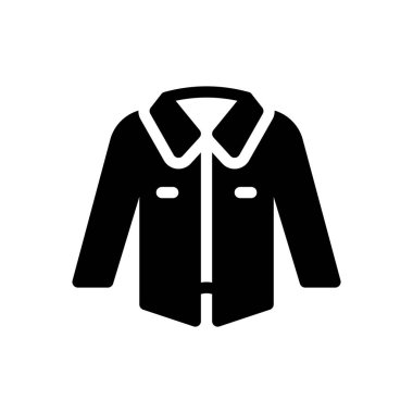 Şeffaf bir arkaplan üzerinde ceket vektör çizimi. Konsept ve grafik tasarım simgeleri için kaliteli semboller..