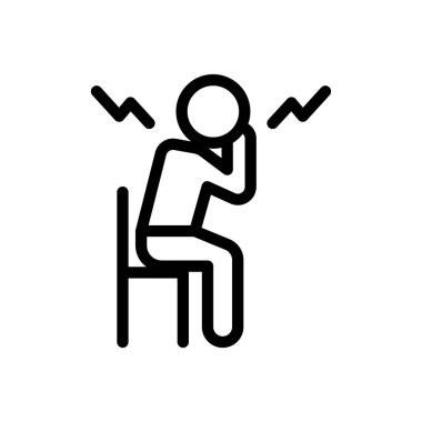 Şeffaf bir arkaplan üzerinde zihin vektör çizimi. Premium kalite semboller. Konsept ve grafik tasarım için ince çizgi simgesi. 