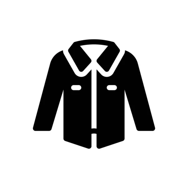 Jacket Vector Illustration Transparent Background Premium Quality Symbols Glyphs Icon — 스톡 벡터