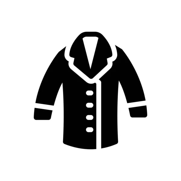 Coat Vector Illustration Transparent Background Premium Quality Symbols Glyphs Icon — 스톡 벡터