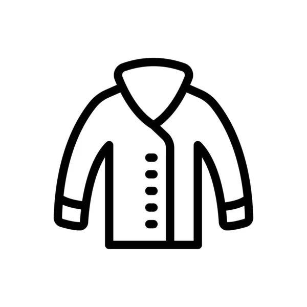 Coat Vector Illustration Transparent Background Premium Quality Symbols Thin Line — Wektor stockowy