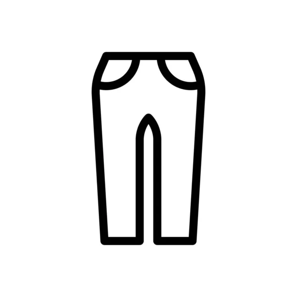 Pants Vector Illustration Transparent Background Premium Quality Symbols Thin Line — 스톡 벡터