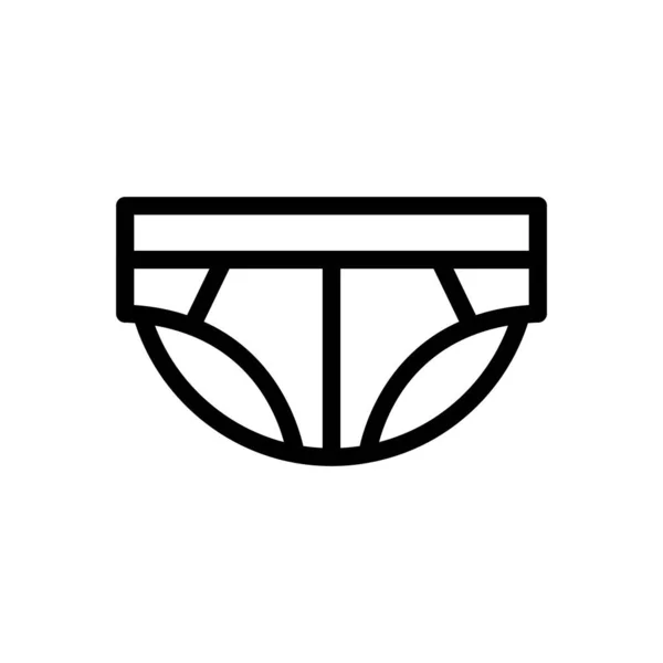 Underpants Vector Illustration Transparent Background Premium Quality Symbols Thin Line — Stock Vector