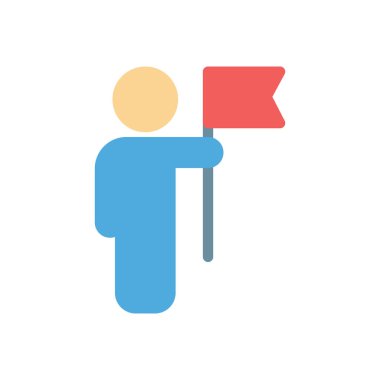 Şeffaf bir arkaplan üzerinde bayrak vektör illüstrasyonu. Konsept ve grafik tasarımı için premium kalite simgeleri..