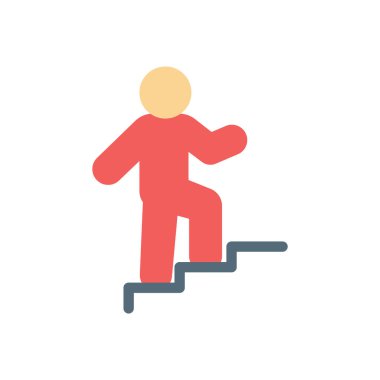 Saydam bir arkaplan üzerinde merdiven vektör çizimi. Konsept ve grafik tasarımı için birinci sınıf kalite simgeler.. 