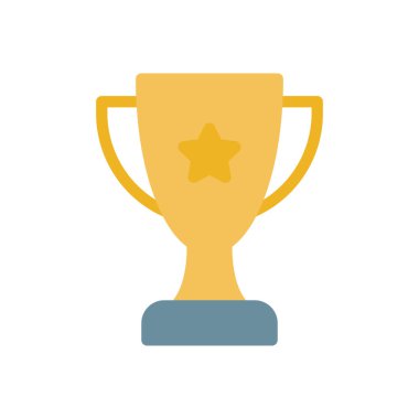 Şeffaf bir arkaplan üzerindeki kupa vektör illüstrasyonu. Konsept ve grafik tasarım için premium kalite simgeleri..