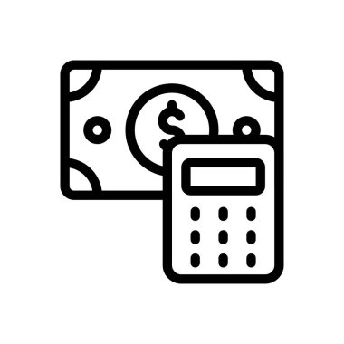 Saydam bir arkaplanda dolar vektör illüstrasyonu. Premium kalite semboller. Konsept ve grafik tasarım için ince çizgi simgesi..