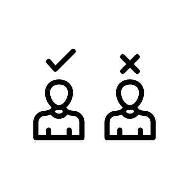 Şeffaf arkaplan üzerinde seçim vektörü çizimi. Konsept ve grafik tasarımı için ince çizgi simgesi.. 