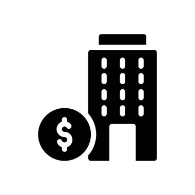 Saydam bir arkaplanda dolar vektör illüstrasyonu. Konsept ve grafik tasarım simgeleri için kaliteli semboller.. 