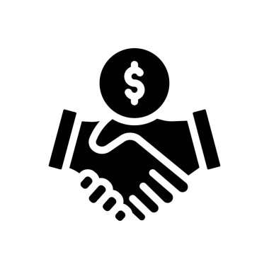 Saydam bir arkaplanda dolar vektör illüstrasyonu. Konsept ve grafik tasarım simgeleri için kaliteli semboller..