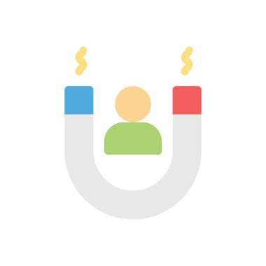 Şeffaf bir arkaplan üzerinde mıknatıs vektör çizimi. Konsept ve grafik tasarım için prim kalite simgeleri..