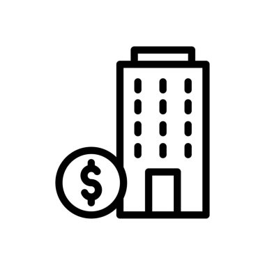 Saydam bir arkaplanda dolar vektör illüstrasyonu. Premium kalite semboller. Konsept ve grafik tasarım için ince çizgi simgesi.. 