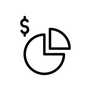 Şeffaf bir arkaplanda turta vektör çizimi. Konsept ve grafik tasarım için ince çizgi simgesi..