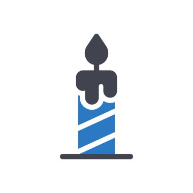 Şeffaf bir arkaplan üzerinde mum vektör illüstrasyonu. Konsept ve grafik tasarım için mükemmel kalite semboller.. 