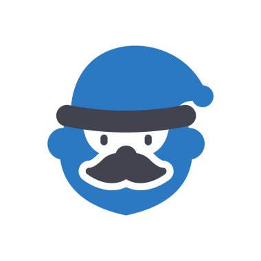 Şeffaf bir arkaplan üzerinde Noel Baba vektör çizimi. Konsept ve grafik tasarım simgeleri için kaliteli semboller.. 