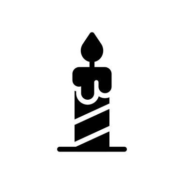 Şeffaf bir arkaplan üzerinde mum vektör illüstrasyonu. Konsept ve grafik tasarım için mükemmel kalite semboller.. 