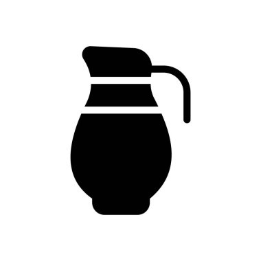 Şeffaf bir arkaplan üzerinde sürahi vektör çizimi. Konsept ve grafik tasarımı için mükemmel kalite sembolleri.. 